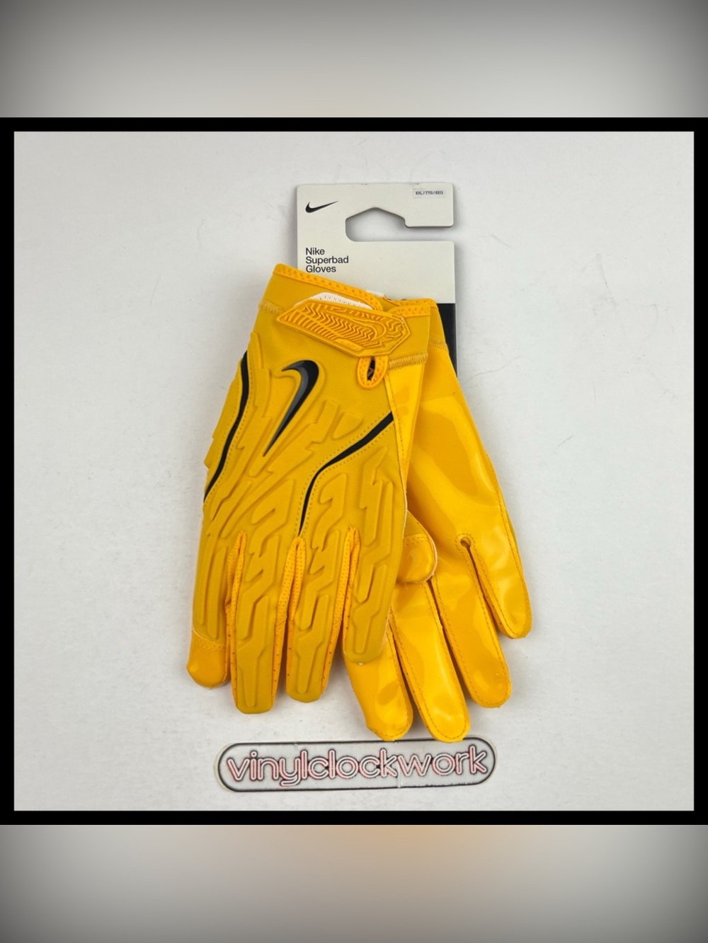 Nike Superbad 7.0 Football Gloves Magnigrip+ HF0311-702 Yellow Black Size XXL